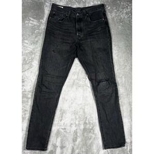 Levi's Premium Big E Red Tab 501 S Skinny Jean Black  Button Fly Women 29 x 32